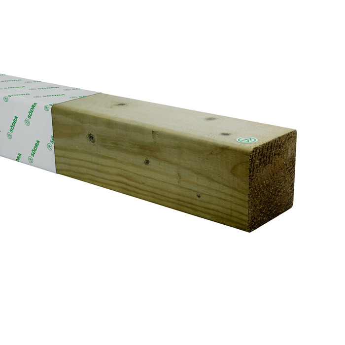 Stolpe Impregnerad 70 x 70 mm - 2,7 m Södra Wood